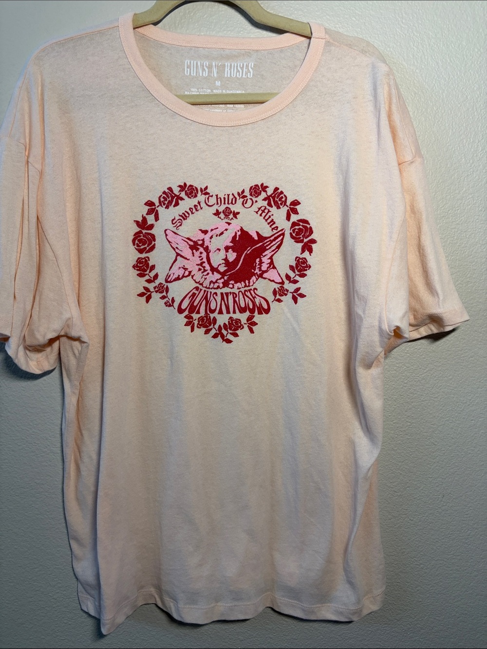 Guns N' Roses Pink Short Sleeve Graphic Tee